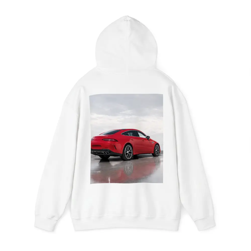 Mercedes AMG GT63 Red Coupe Wet Pavement – Hoodies