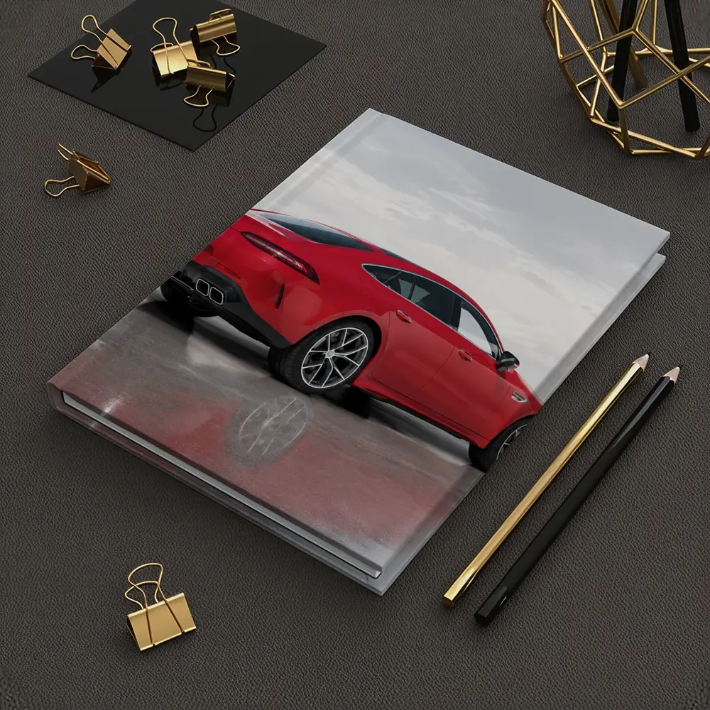 Mercedes AMG GT63 Red Coupe Wet Pavement – Notebooks