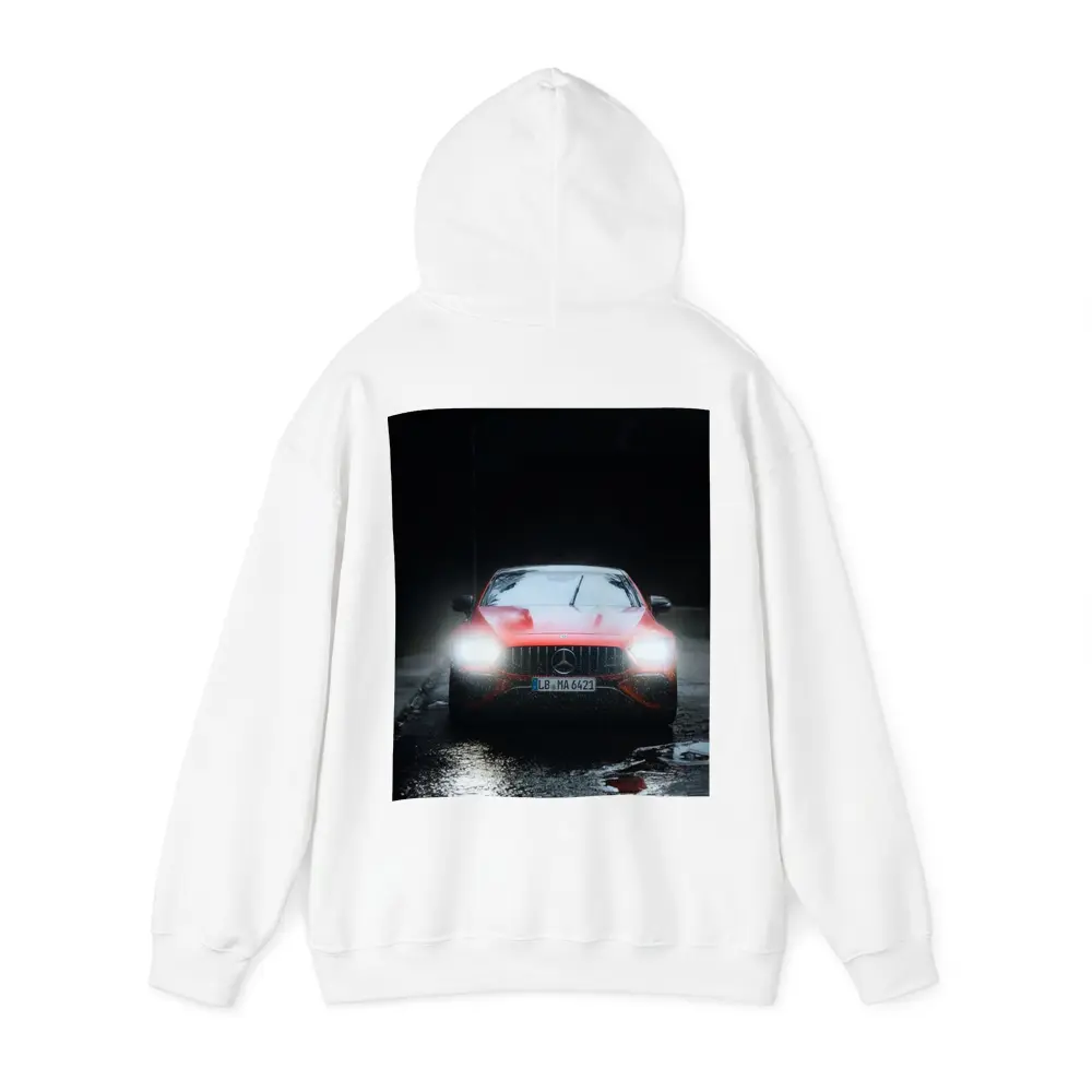 Mercedes AMG GT Dark Rainy Night Street – Hoodies