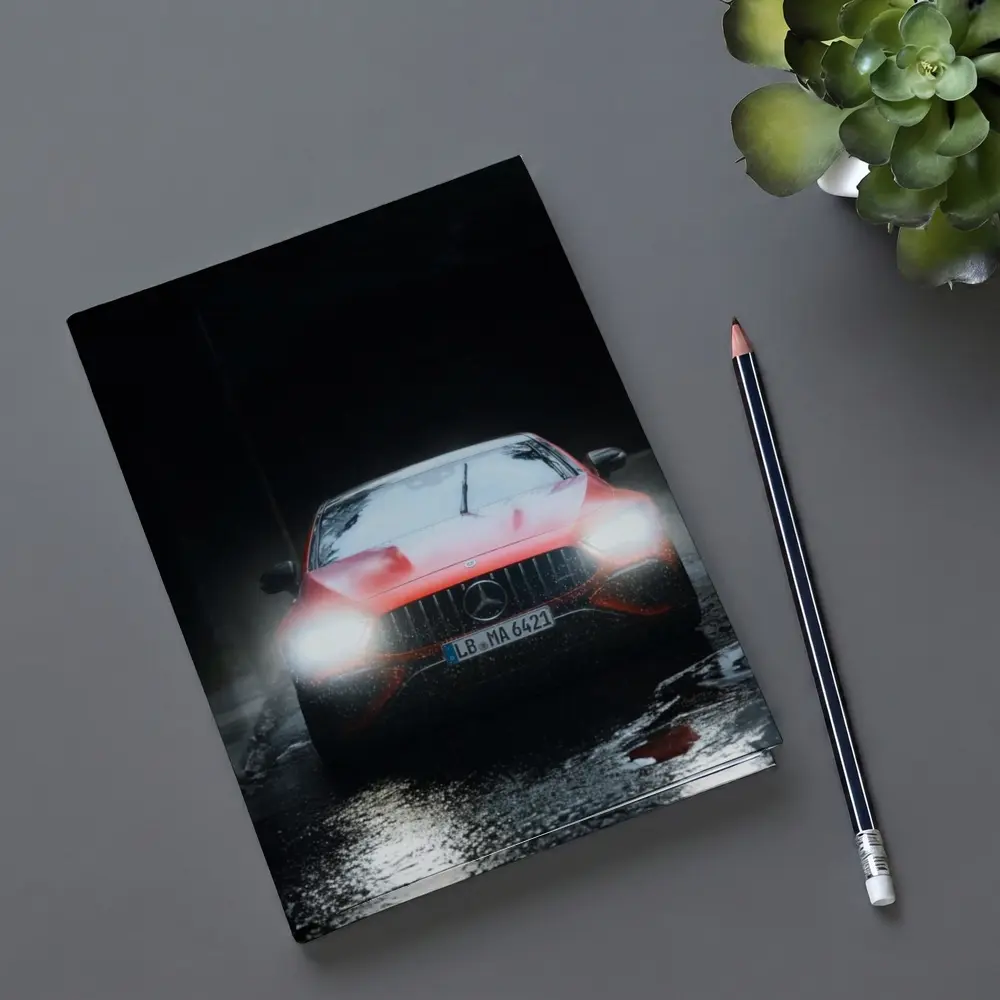 Mercedes AMG GT Dark Rainy Night Street – Notebooks