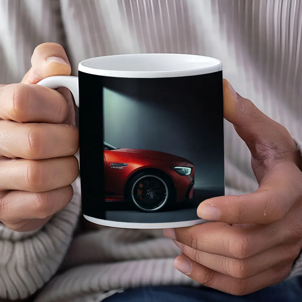 Mercedes AMG GT Red Dark Studio Shot – Mugs
