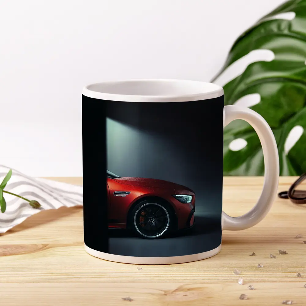Mercedes AMG GT Red Dark Studio Shot – Mugs