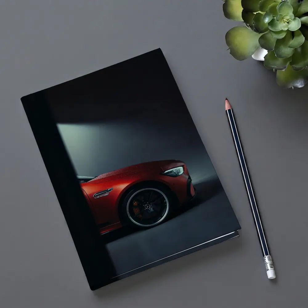 Mercedes AMG GT Red Dark Studio Shot – Notebooks