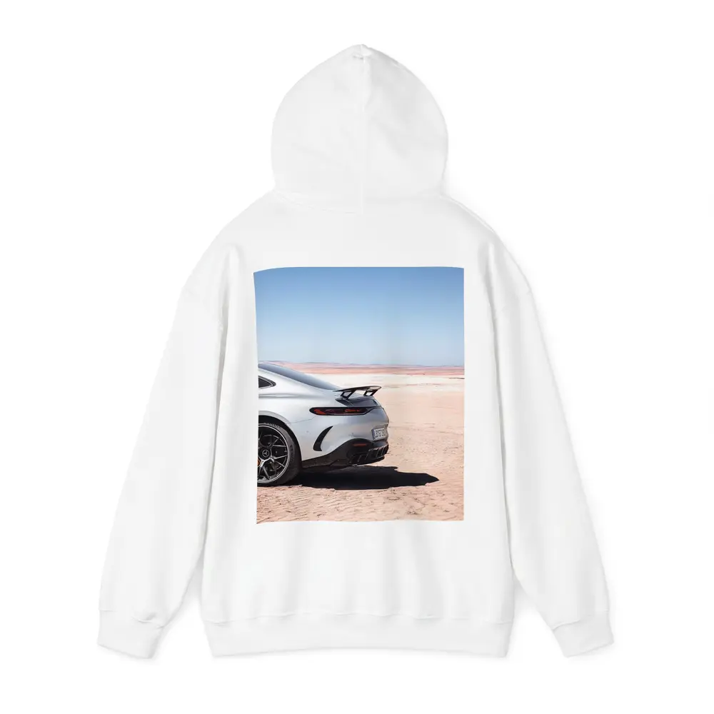 Mercedes AMG GT Desert Landscape Rear View – Hoodies