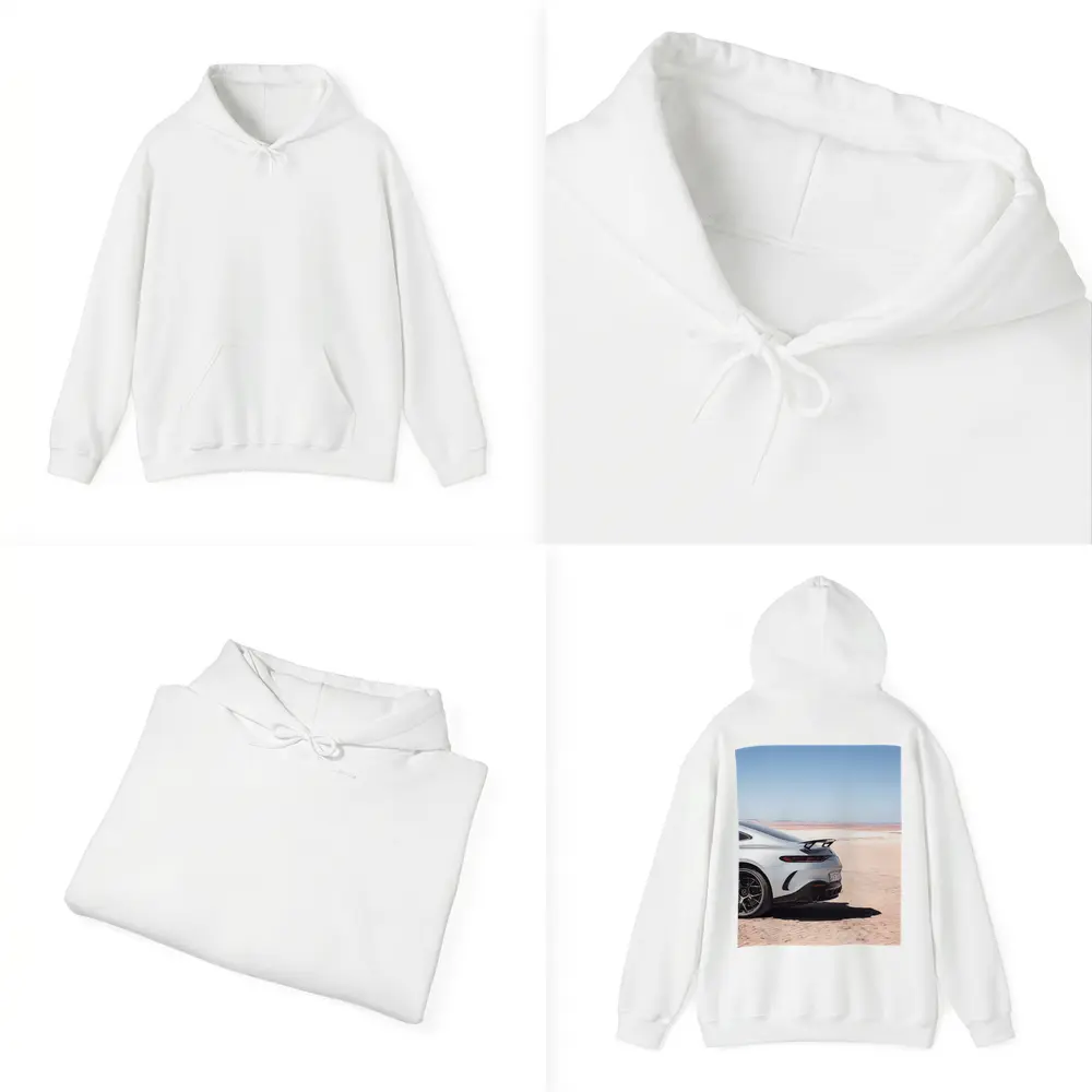 Mercedes AMG GT Desert Landscape Rear View – Hoodies