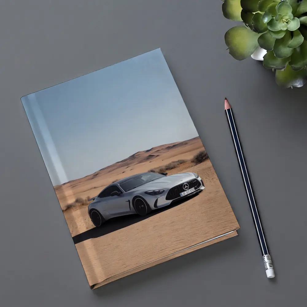 Mercedes AMG GT Silver Desert Sand Dunes – Notebooks