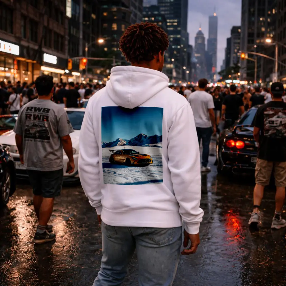Mercedes AMG GT Black Snow Mountains – Hoodies