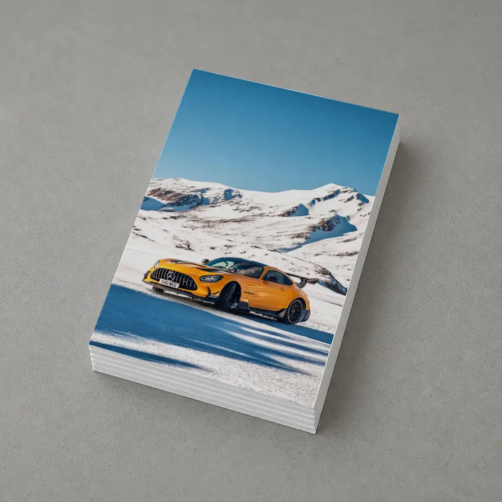 Mercedes AMG GT Black Series Snow Mountains – Postcards