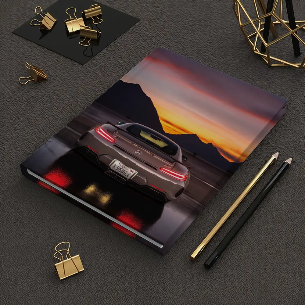 Mercedes AMG GT R Sunset Mountains Rear – Notebooks