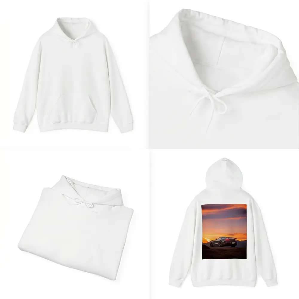 Mercedes AMG GT R Fiery Sunset Sky – Hoodies