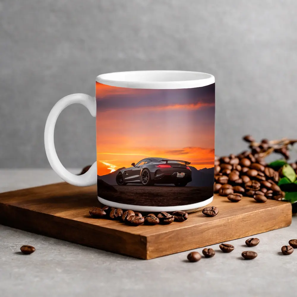 Mercedes AMG GT R Fiery Sunset Sky – Mugs