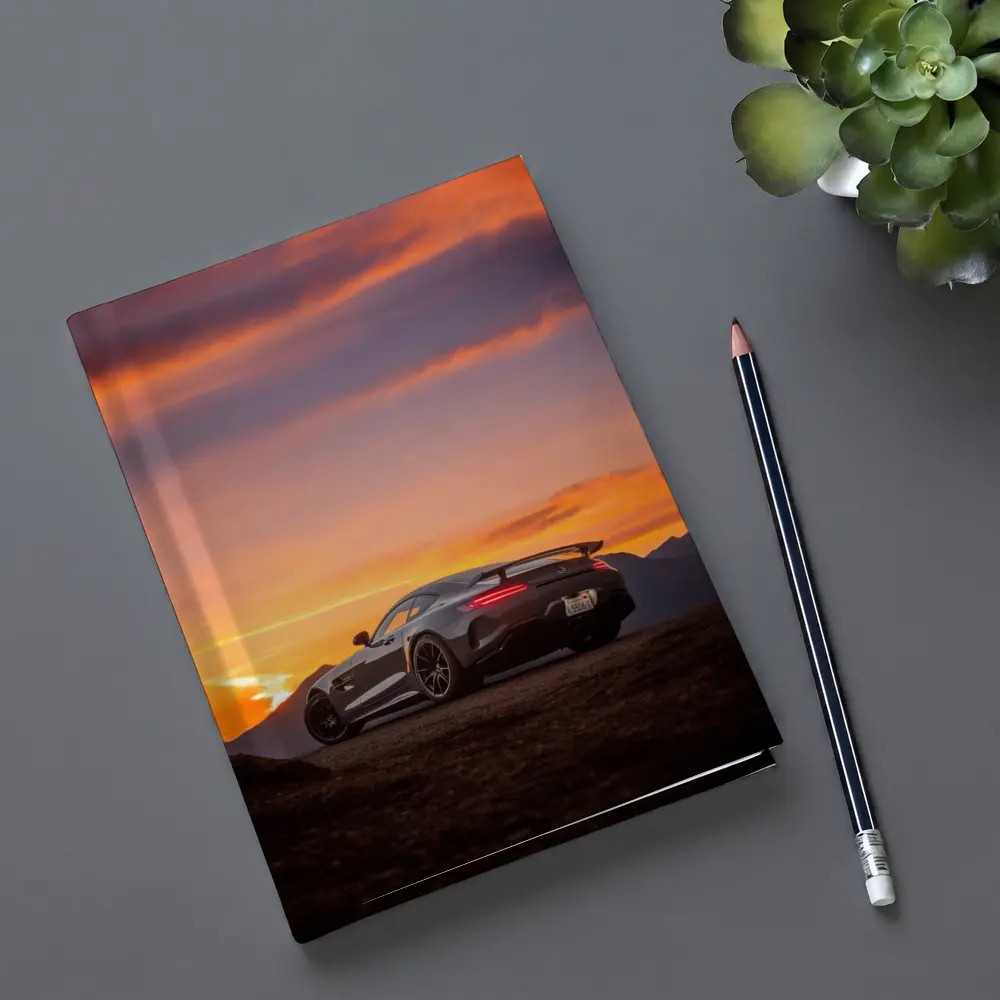 Mercedes AMG GT R Fiery Sunset Sky – Notebooks