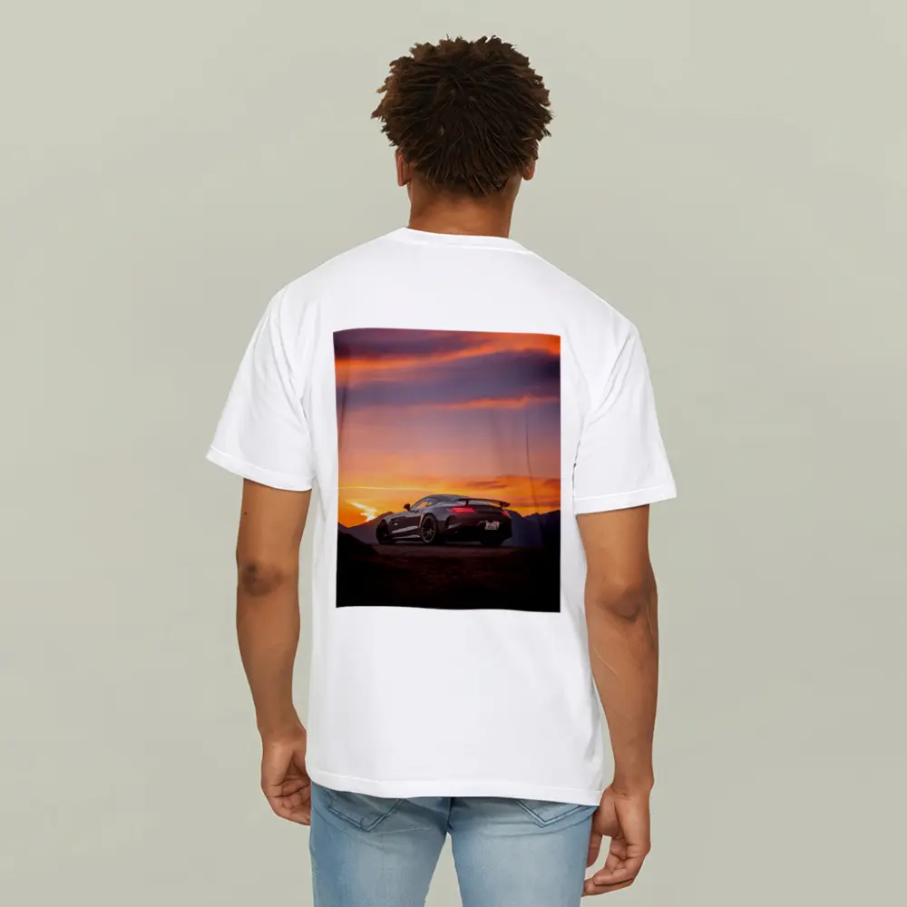 Mercedes AMG GT R Fiery Sunset Sky – T-Shirts