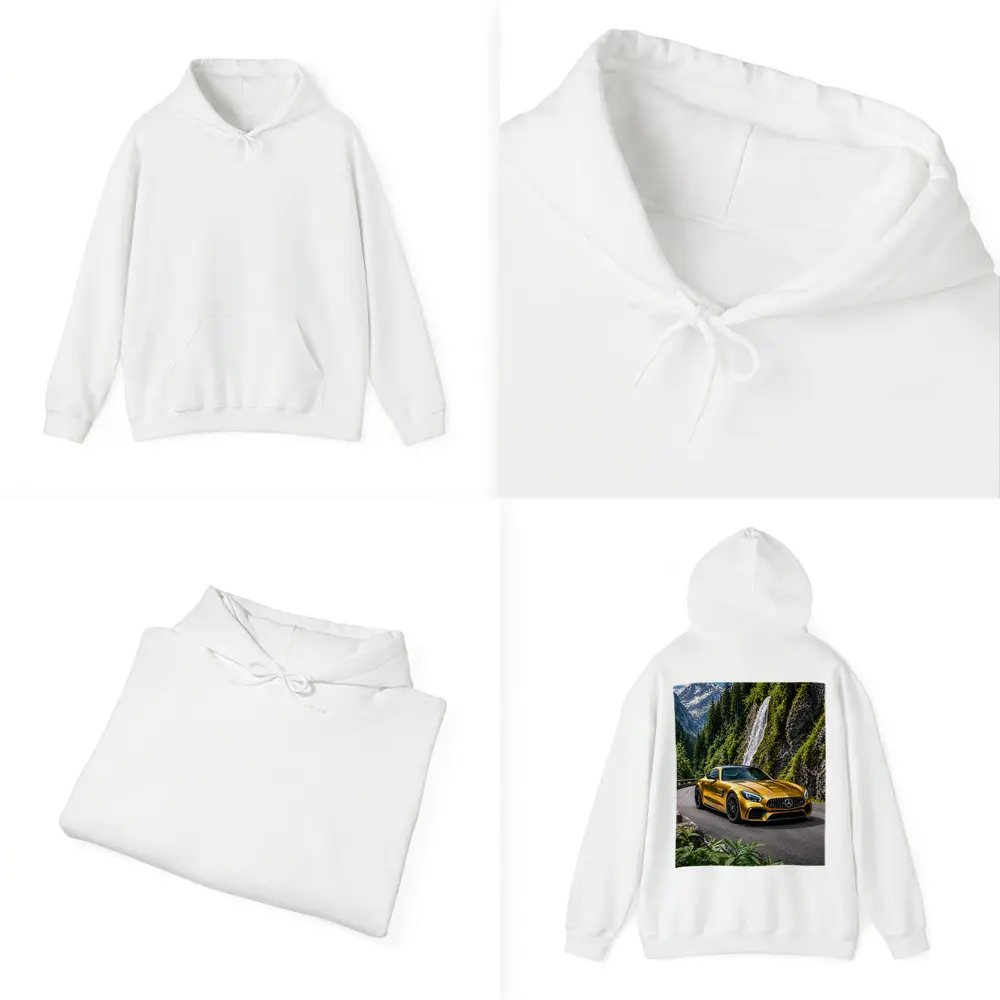 Mercedes AMG GT Gold Mountain Waterfall Road – Hoodies