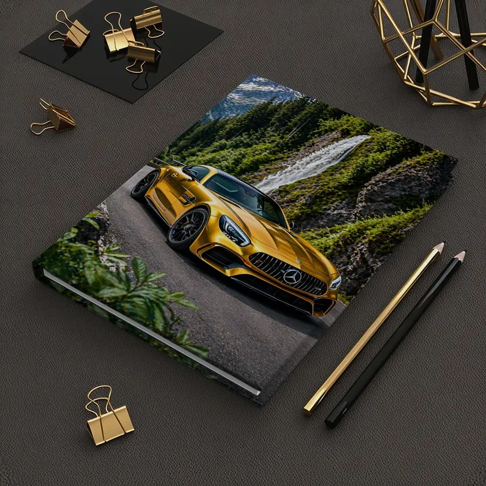 Mercedes AMG GT Gold Mountain Waterfall Road – Notebooks