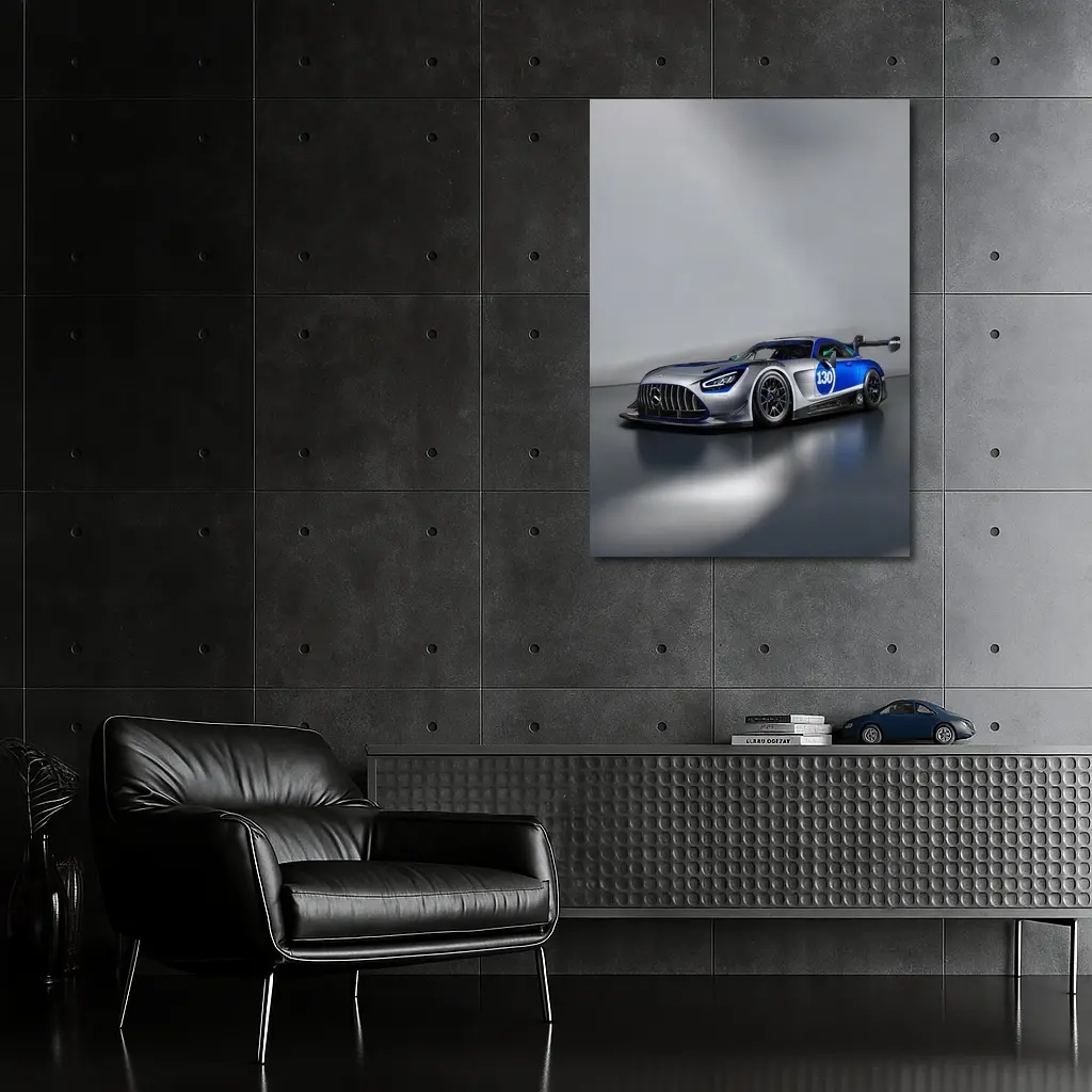 Mercedes AMG GT3 Race Car Studio Shot – Wall Art