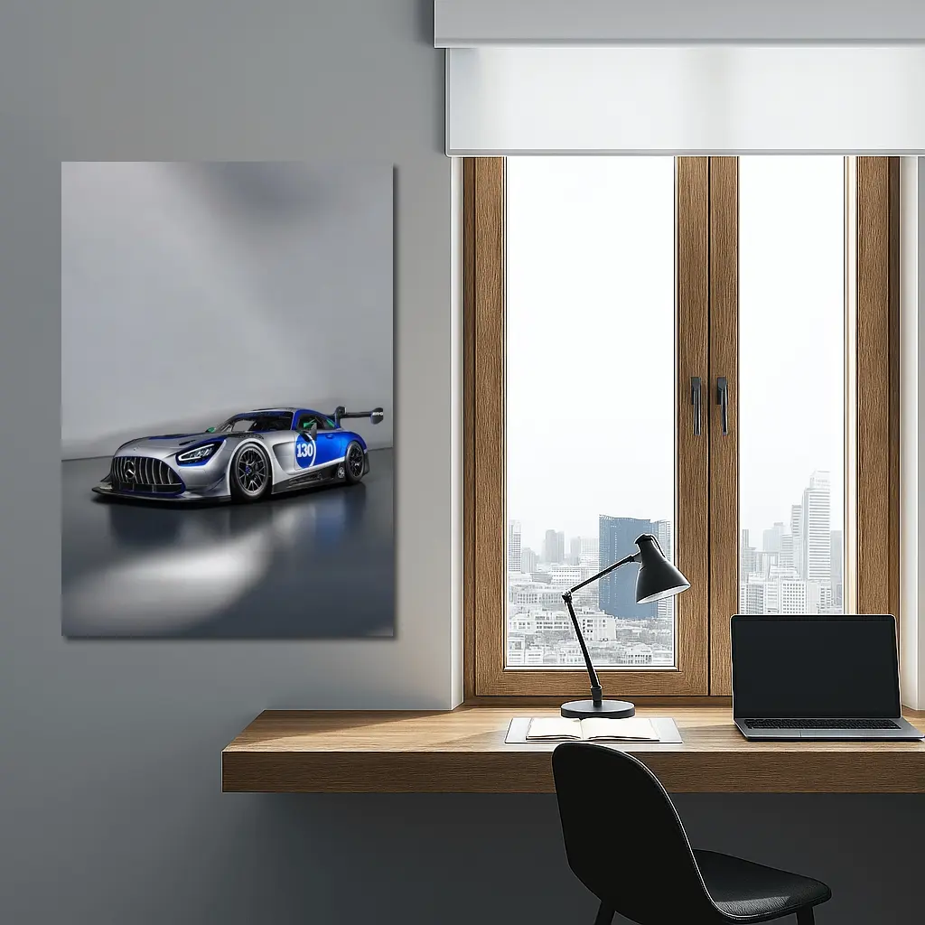 Mercedes AMG GT3 Race Car Studio Shot – Wall Art