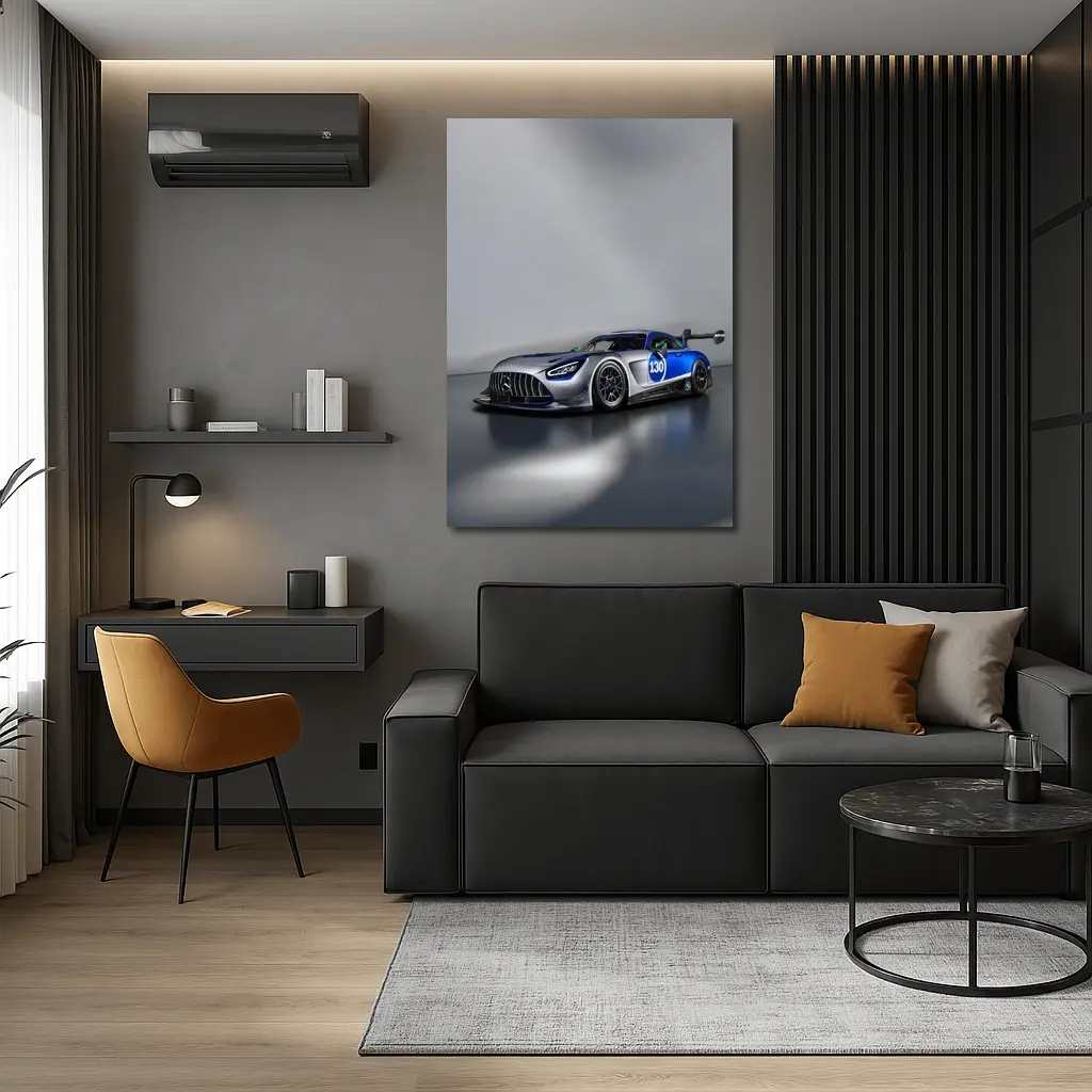 Mercedes AMG GT3 Race Car Studio Shot – Wall Art