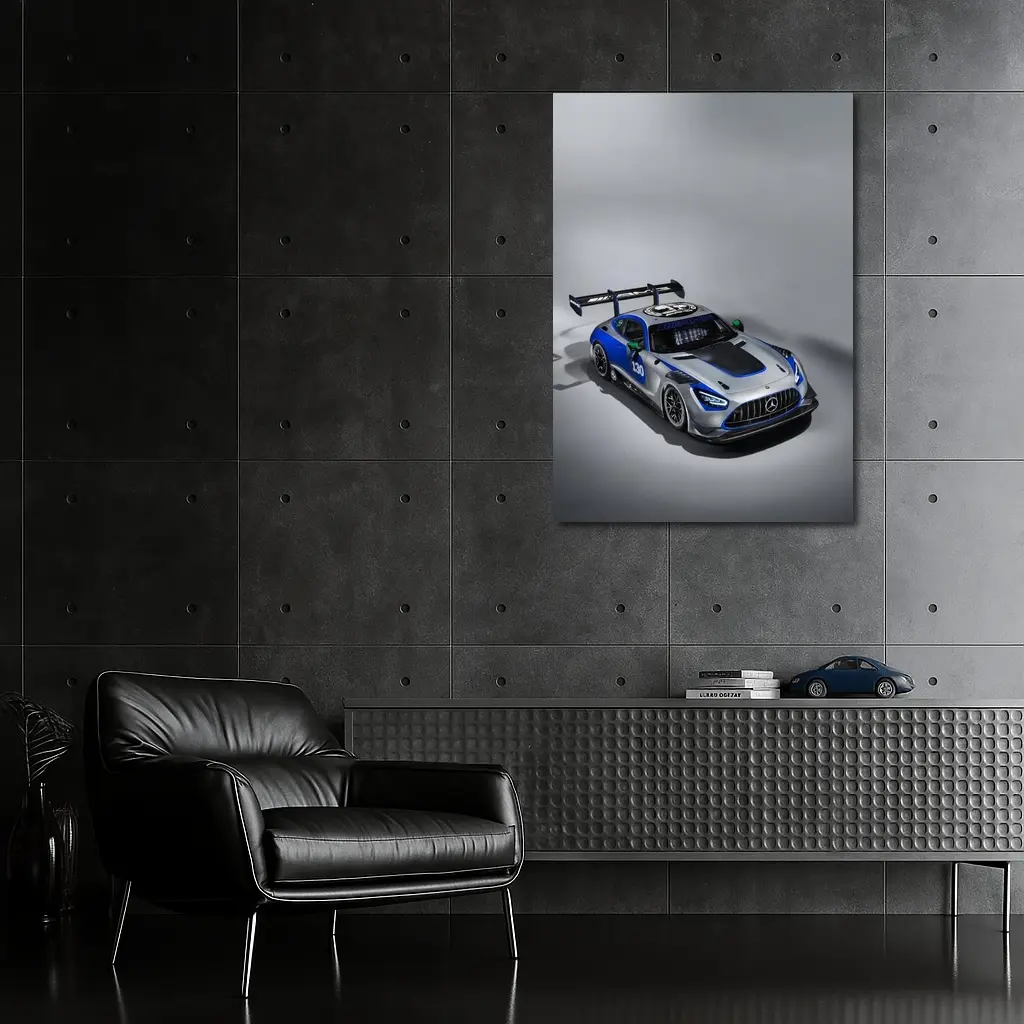 Mercedes AMG GT3 Racing Car Studio Shot – Wall Art