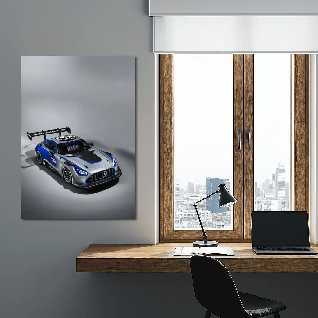 Mercedes AMG GT3 Racing Car Studio Shot – Wall Art