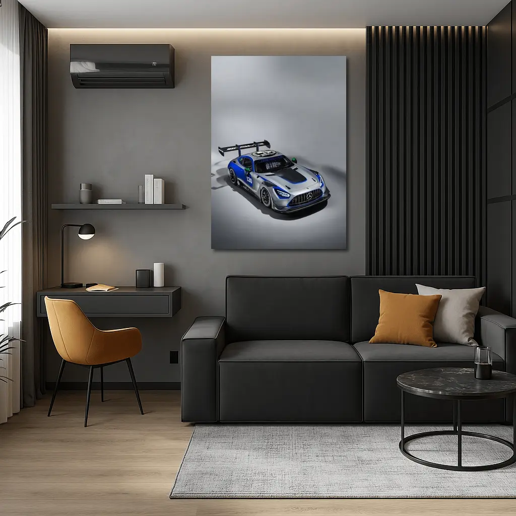 Mercedes AMG GT3 Racing Car Studio Shot – Wall Art