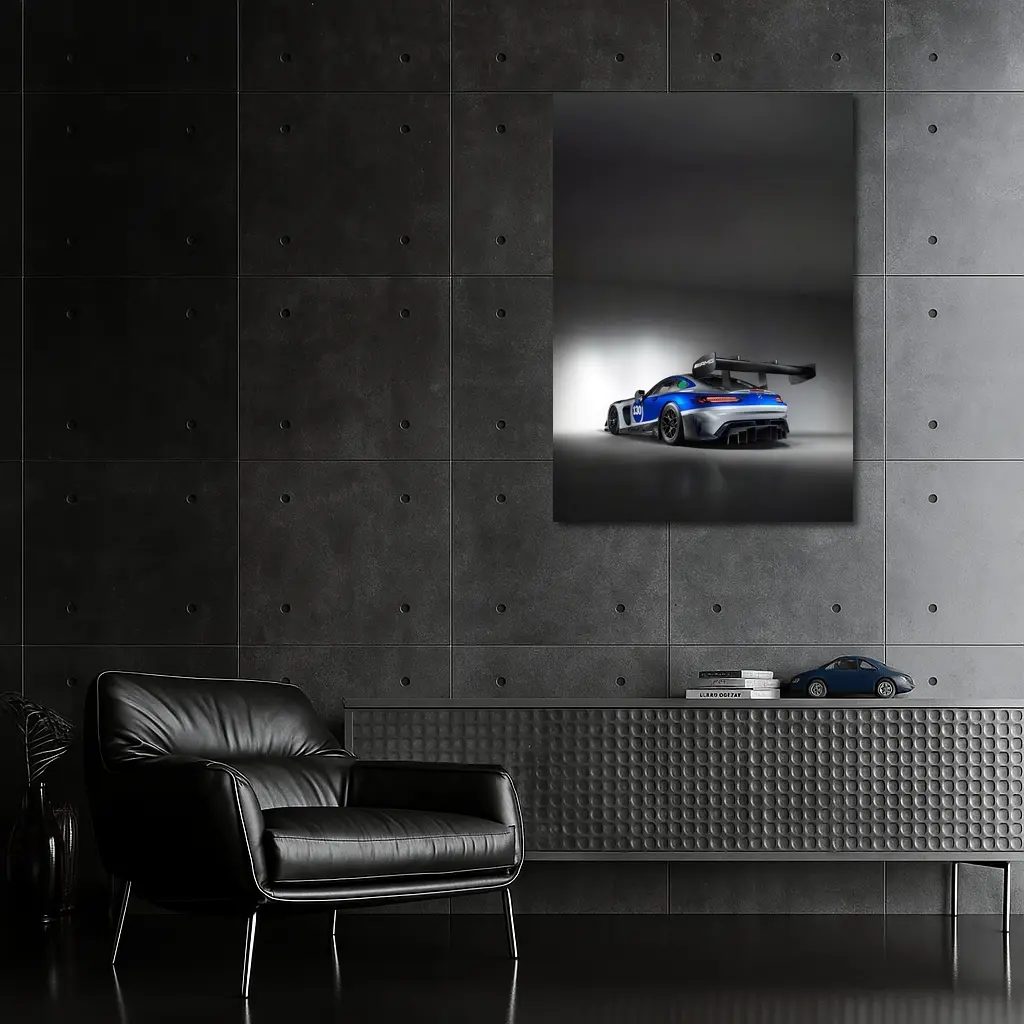 Mercedes AMG GT3 Race Car Studio Shot – Wall Art
