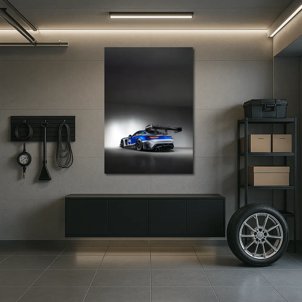 Mercedes AMG GT3 Race Car Studio Shot – Wall Art