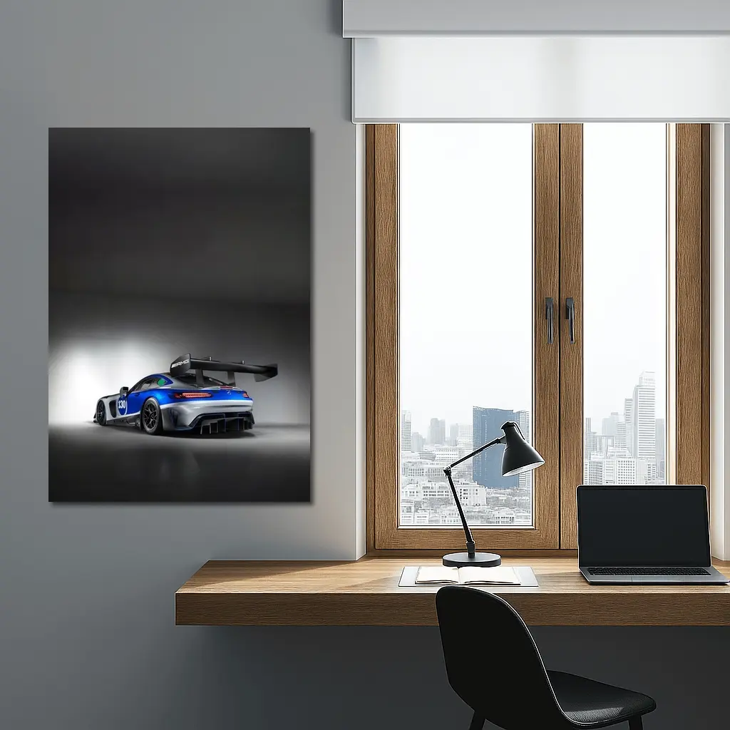 Mercedes AMG GT3 Race Car Studio Shot – Wall Art