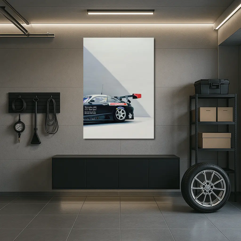 Mercedes AMG GT3 Race Car Studio Shot – Wall Art
