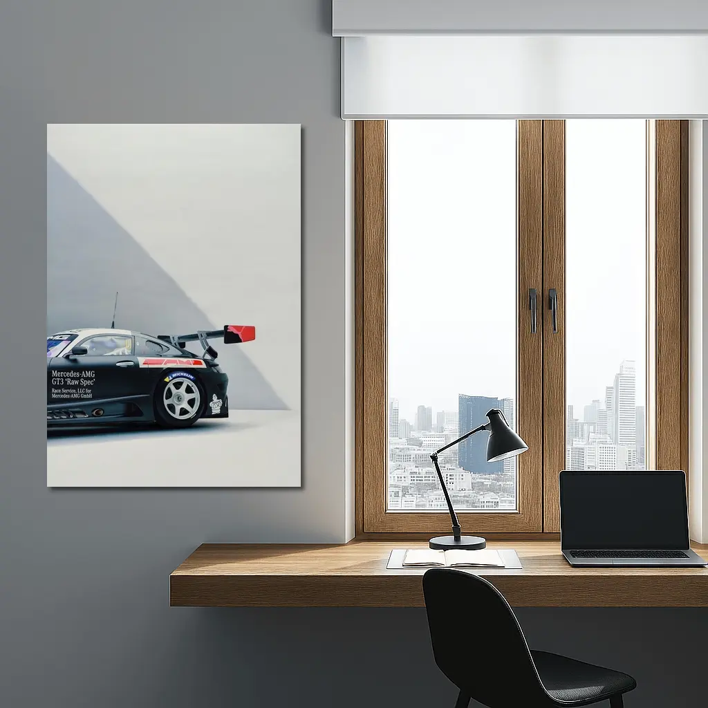 Mercedes AMG GT3 Race Car Studio Shot – Wall Art