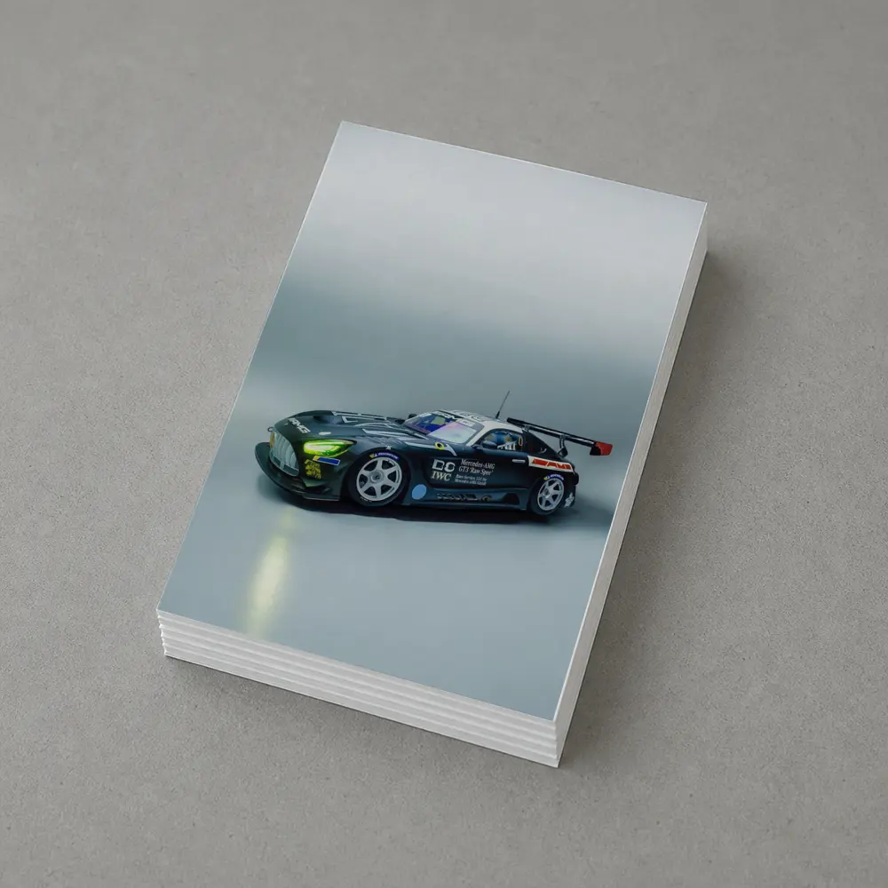 Mercedes AMG GT3 Race Car Dark Studio – Postcards