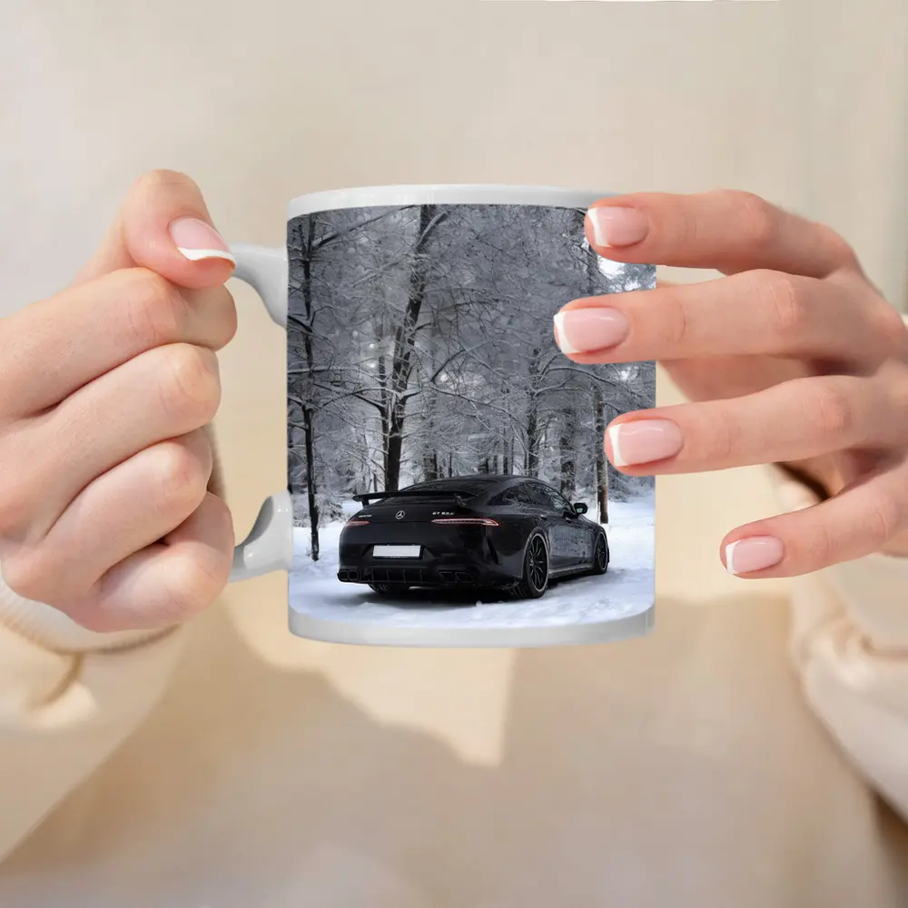 Mercedes AMG GT63 Black Snow Winter Forest – Mugs