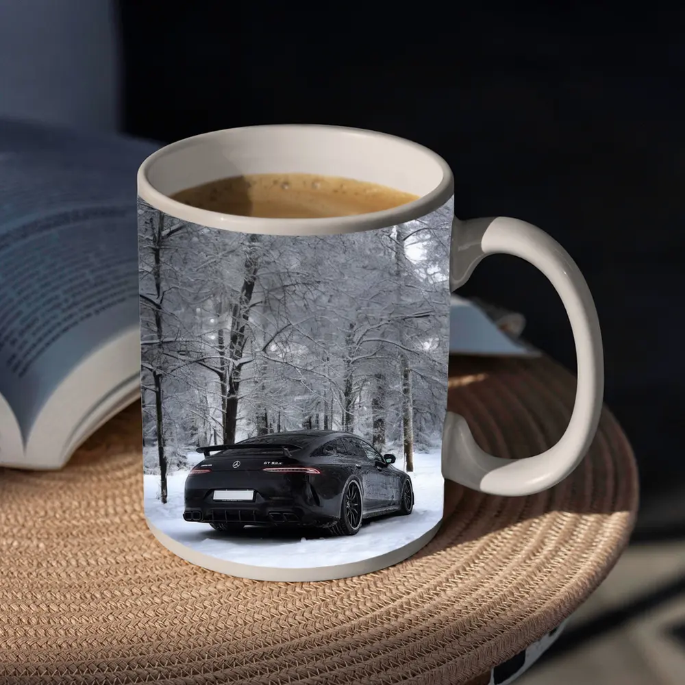 Mercedes AMG GT63 Black Snow Winter Forest – Mugs