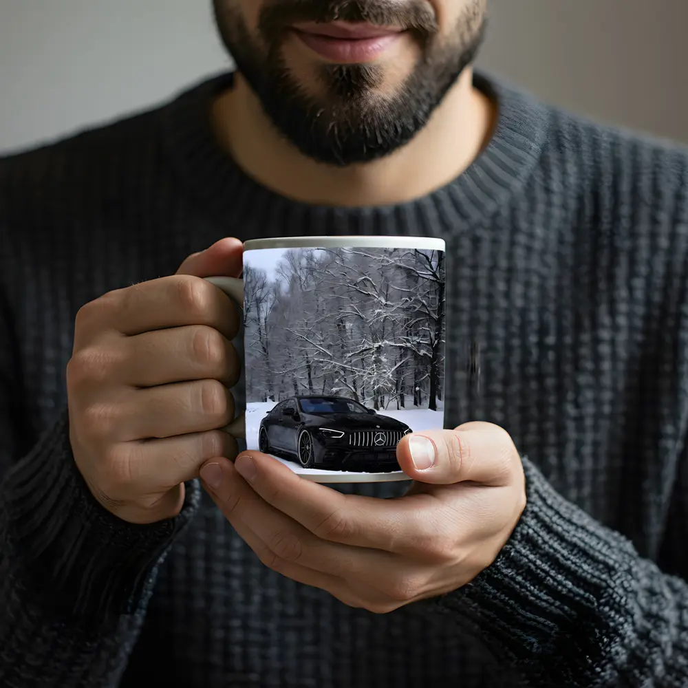 Mercedes AMG GT63 Black Snow Winter Forest – Mugs