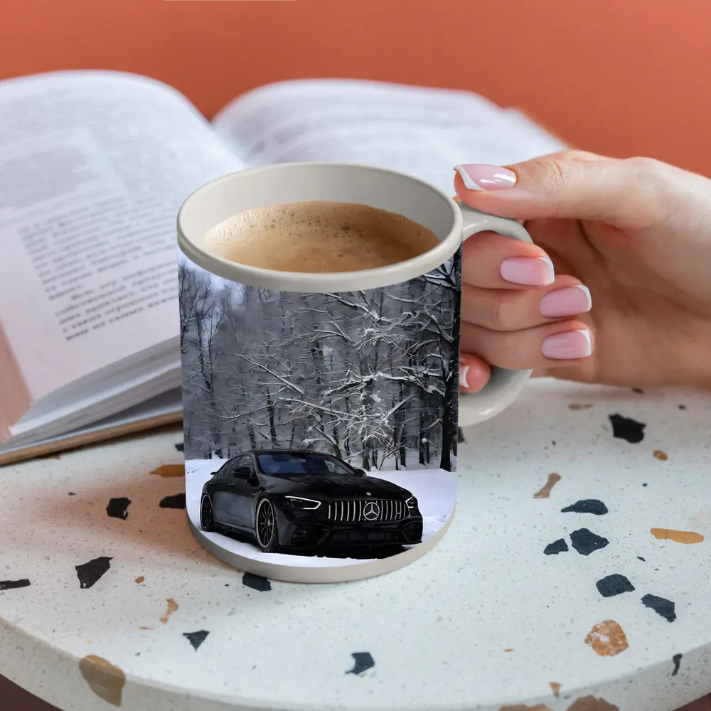 Mercedes AMG GT63 Black Snow Winter Forest – Mugs