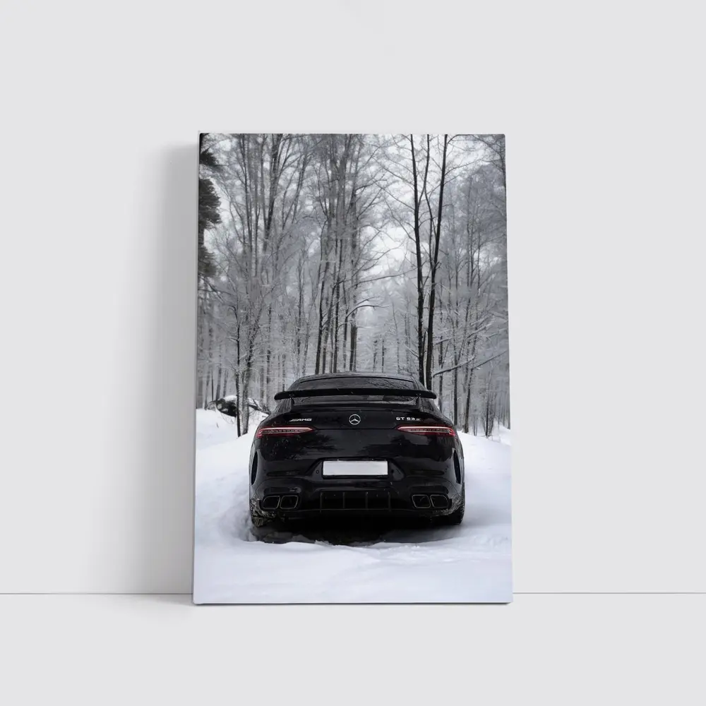 Mercedes AMG GT63 Black Snow Forest – Wall Art