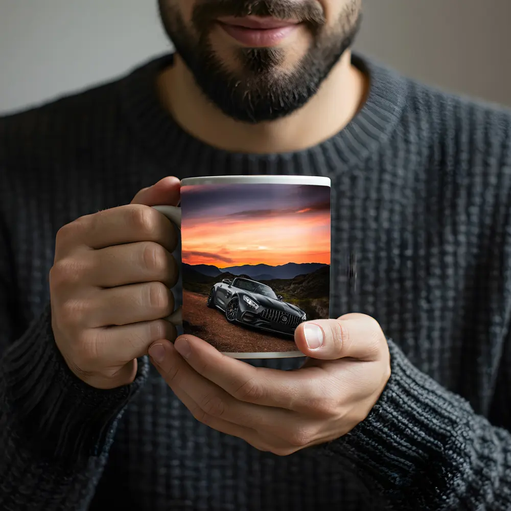 Mercedes AMG GT Roadster Sunset Mountain View – Mugs