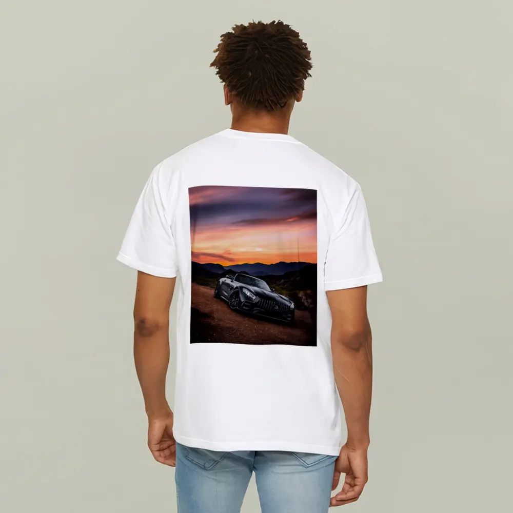 Mercedes AMG GT Roadster Sunset Mountain View – T-Shirts