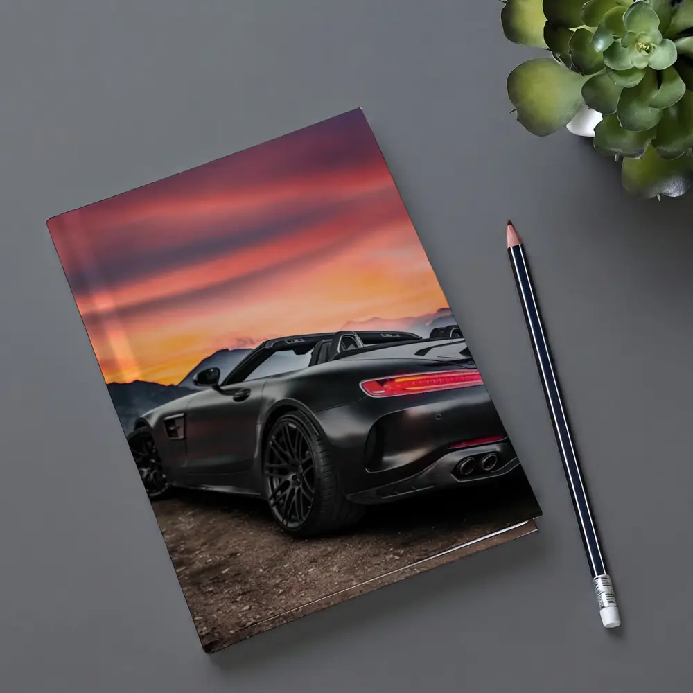 Mercedes AMG GT Roadster Fiery Sunset Sky – Notebooks