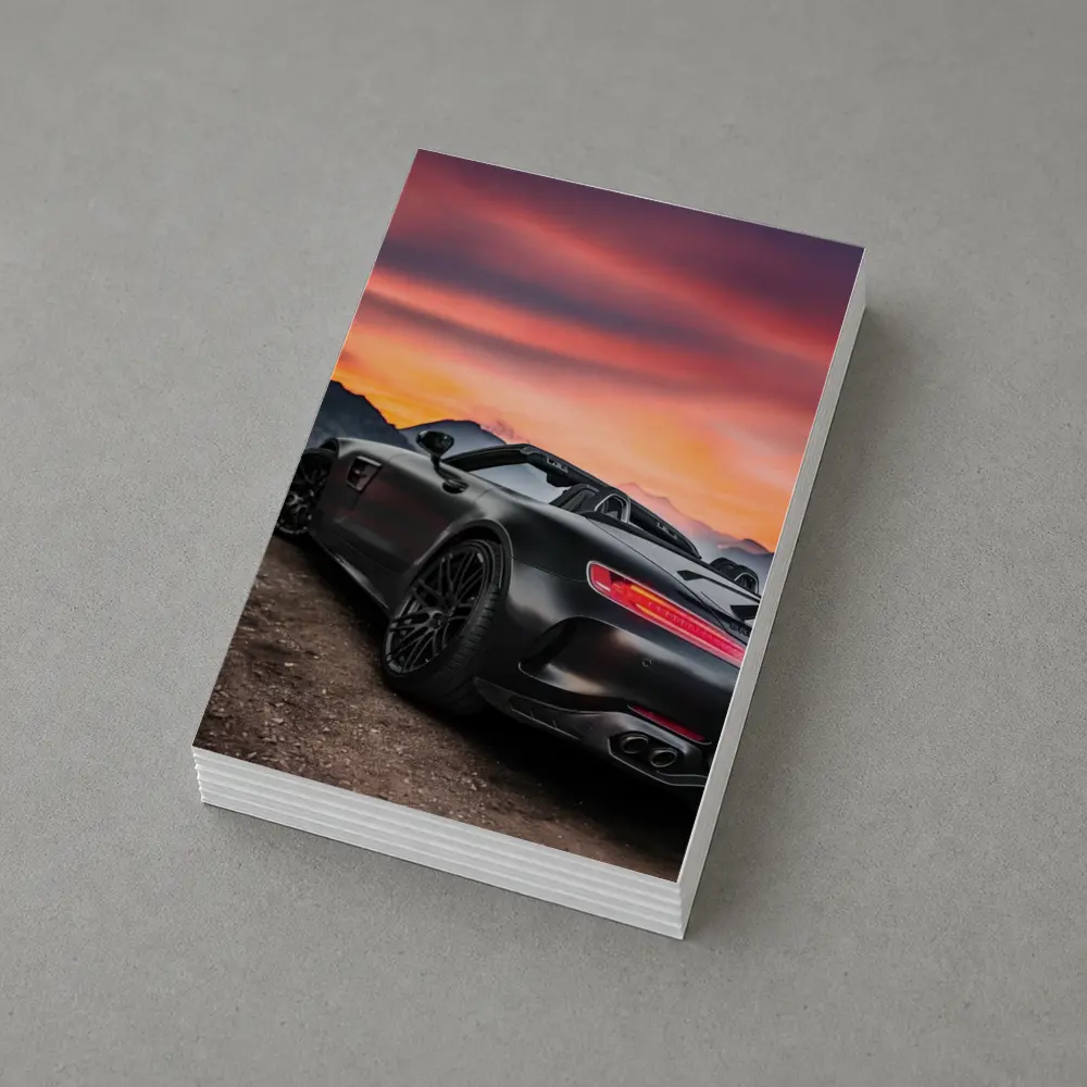 Mercedes AMG GT Roadster Fiery Sunset Sky – Postcards