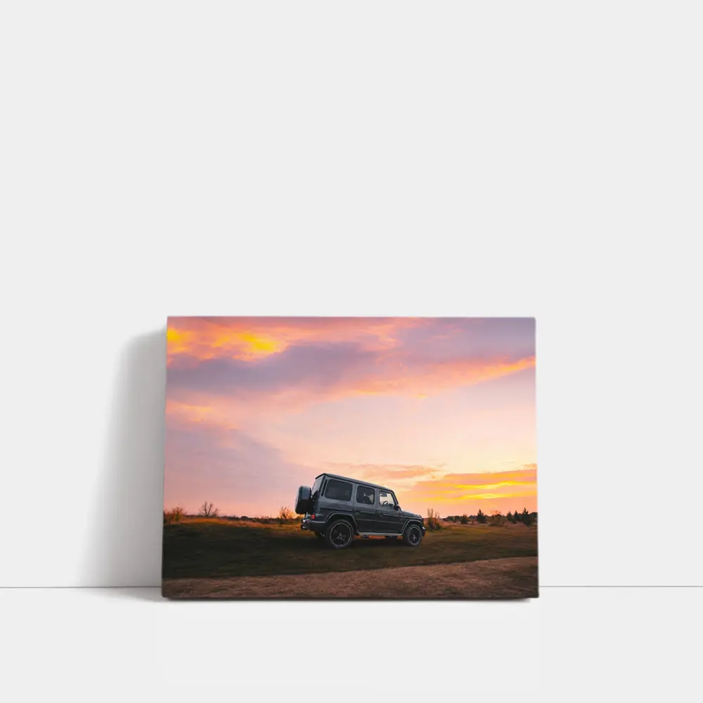 Mercedes G Class at Golden Sunset – Wall Art