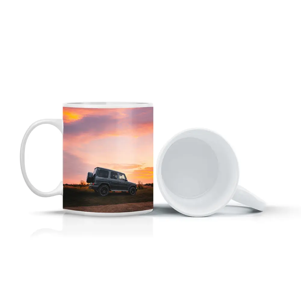 Mercedes G Class at Golden Sunset – Mugs