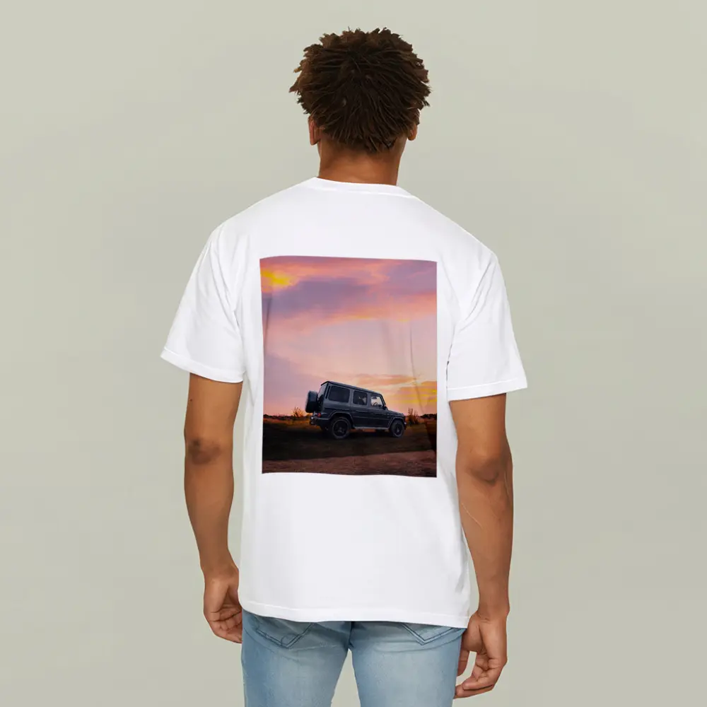 Mercedes G Class at Golden Sunset – T-Shirts