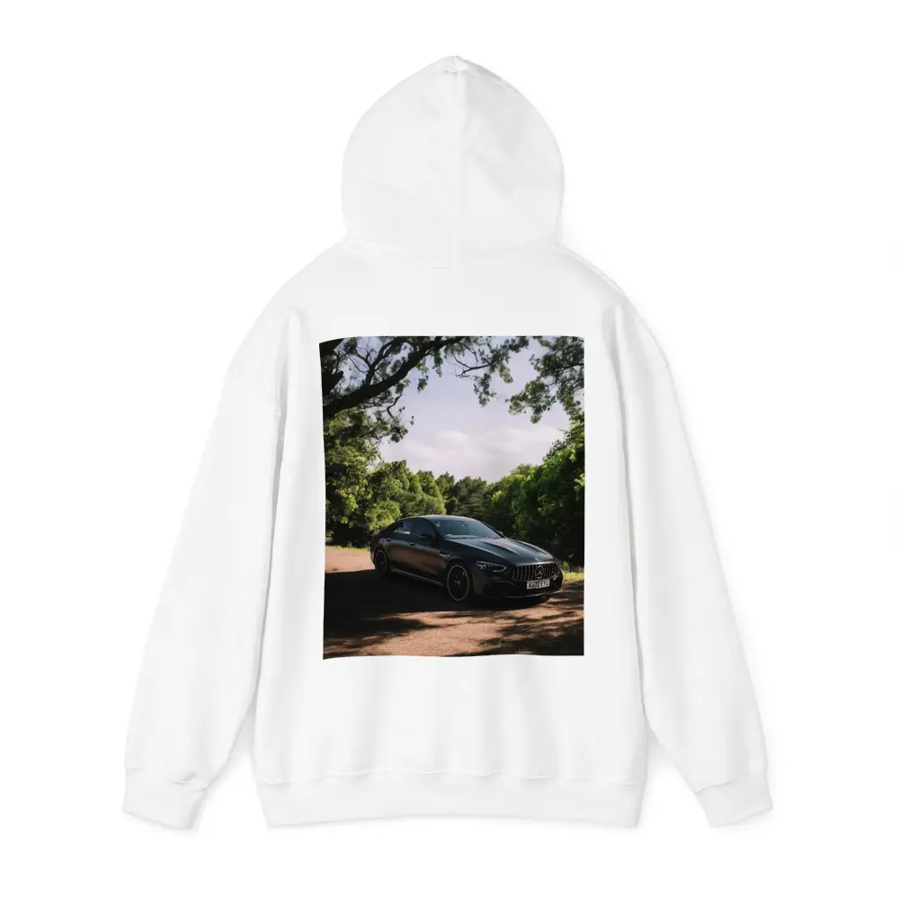 Mercedes AMG GT Dark Sedan Forest Road – Hoodies