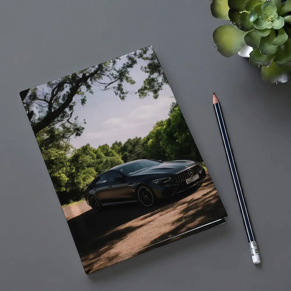 Mercedes AMG GT Dark Sedan Forest Road – Notebooks