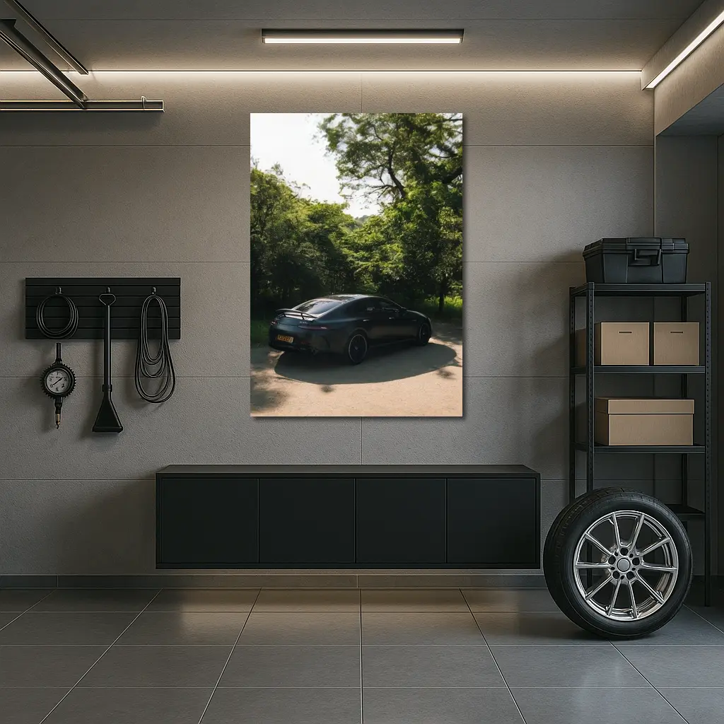 Mercedes AMG GT Dark Forest Road – Wall Art