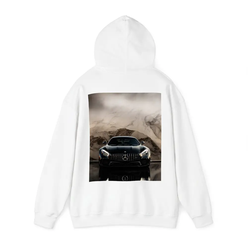 Mercedes AMG GT Black Marble Background – Hoodies