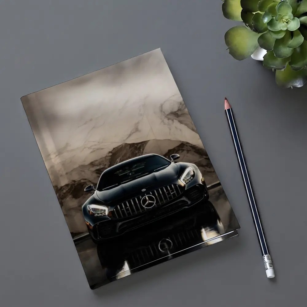 Mercedes AMG GT Black Marble Background – Notebooks