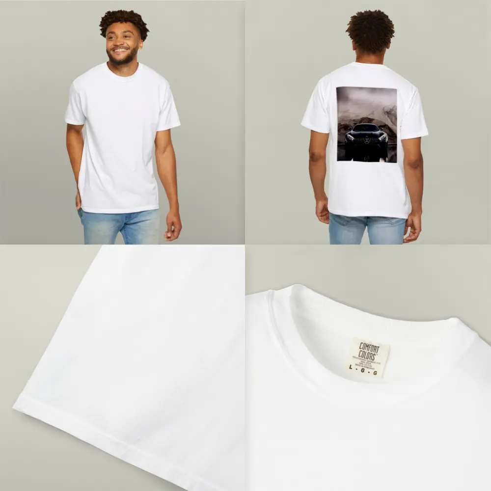 Mercedes AMG GT Black Marble Background – T-Shirts
