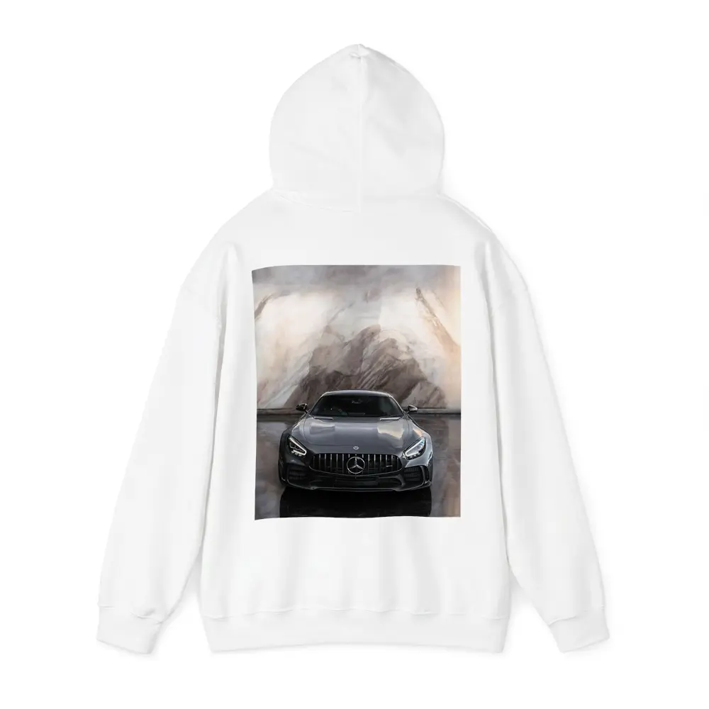 Mercedes AMG GT Front View Marble Background – Hoodies